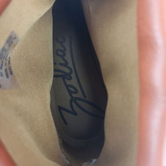 Zodiac Malina Western Ankle Foldover Bootie Boot Faux Leather Sienna Red US 6.5 - Picture 7 of 9